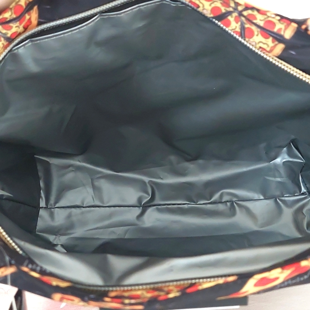 New Betsey Johnson Pizza Print Lunch Tote Bag - Picture 12 of 16
